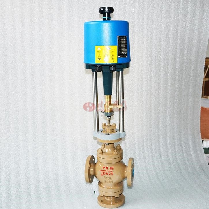 电动三通调节阀实物图