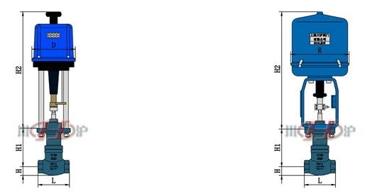 电动小流量调节阀 结构图