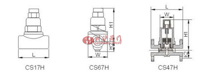 可调双金属片式蒸汽疏水阀结构图